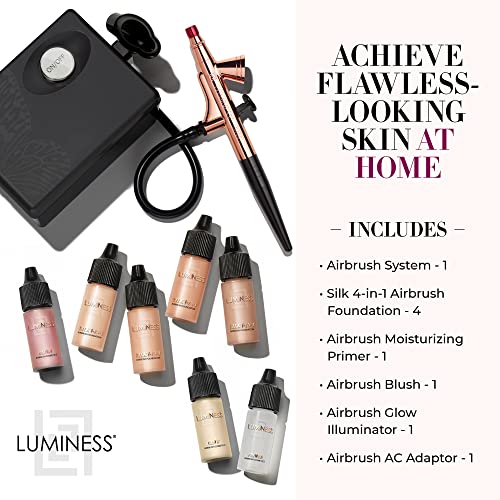 Luminess Air Basic Airbrush Makeup Kit – 9-Piece Silk Foundation System