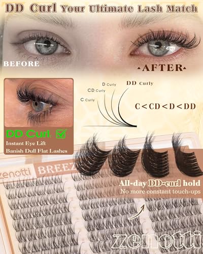 Spider Breeze Lash Clusters DD Curl 180PCS Eyelash Extensions