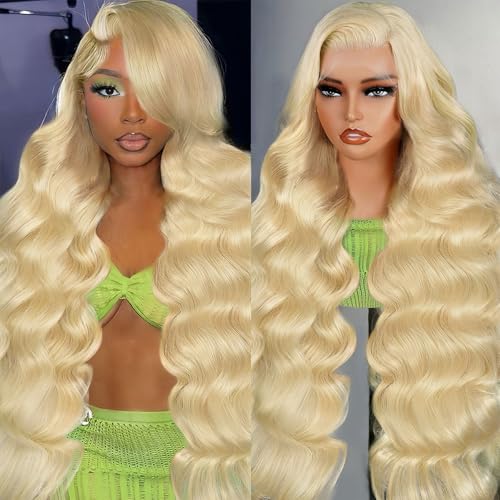 613 Blonde Body Wave Lace Front Wig 13x6 200 Density Human Hair