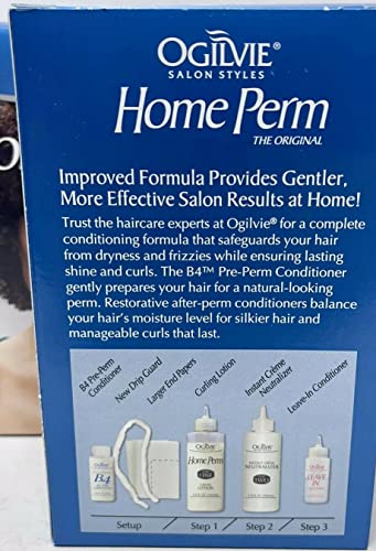 Ogilvie Home Perm Kit for Normal Hair - Long-Lasting Waves
