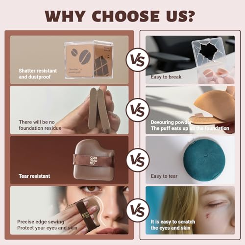 24pcs Powder Puffs Set With 4 Cases, Cushion foundation puff, Velour Makeup Puff, Setting Powder Puff, Reusable & Washable, Ideal For Foundation, Powder Cream, Setting, Christmas Gifts For Women