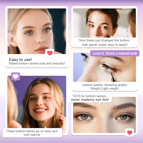 Arison Lashes Bottom Fairy Lash Extension 240 Pcs 0.07mm Thickness Lower C Curl 4-7mm Mixed Under Eyelashes (Fairy Bottom Lashes 0.07-C-4-7mm)
