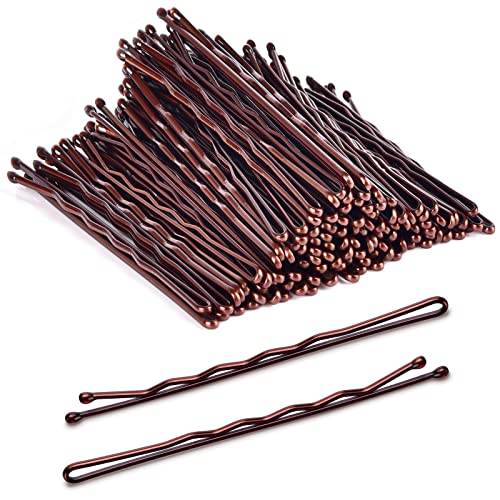 MORGLES 2.75" Jumbo Brown Bobby Pins (120 Count)