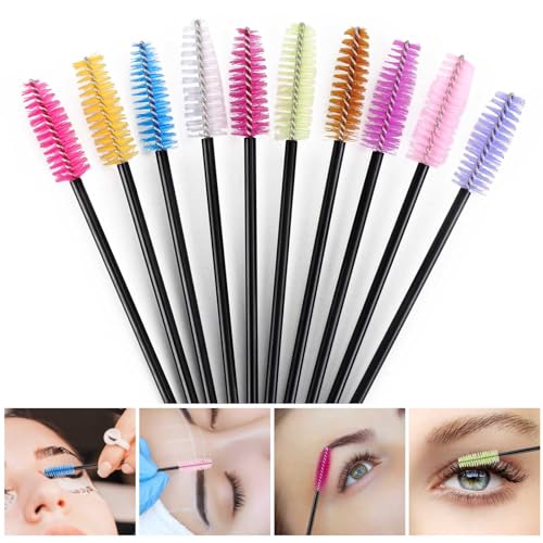 Mascara Wands 1000 Pcs Disposable Eyelash Brushes Spoolies