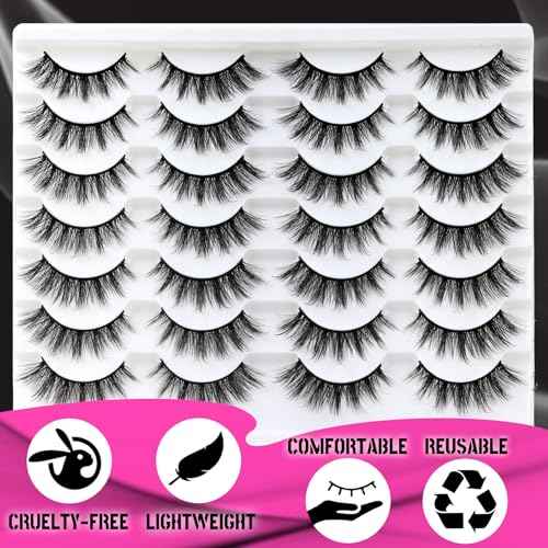 Veleash Natural Lashes Cat Eye Lash Eyelashes Natural Look Soft Strip Lashes Faux Mink Eyelashes Look Like Lash Extensions Effect C Curl Manga Eyelash Fluffy Short Eye 14 Pairs Pack (Pixie)
