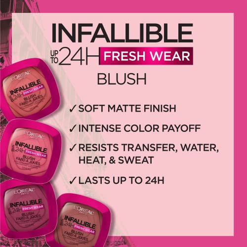 L'Oreal Infallible 24H Soft Matte Blush - Fearless Coral