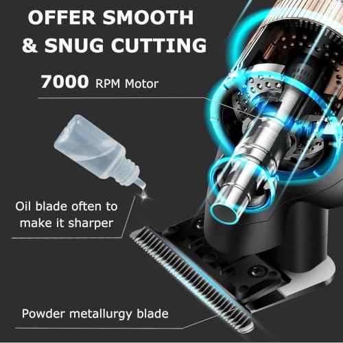 KEMEI PG2299 Cordless Hair Clippers for Men, Professional Zero Gapped Trimmer
