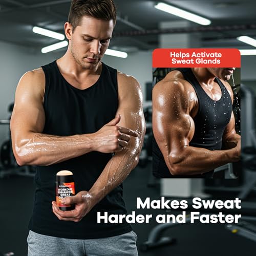 Komoko Fat Burning Sweat Gel Stick (3.5 oz), Workout Enhancer Roll-On Gel Stick, Sweat Cream for Stomach Fat, Belly Fat Burner & Waist Trainer Gel for Women & Men