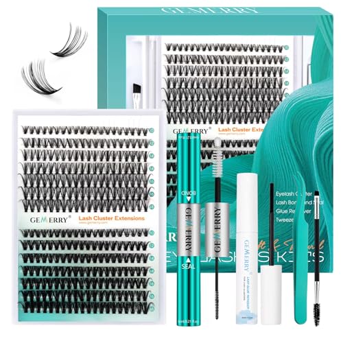 30D+40D Lash Extension Kit 10-18mm Clusters with Bond, Seal & Remover