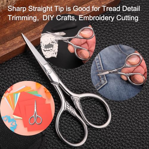 3.5" Precision Facial Hair Scissors | Stainless Steel Grooming Tool