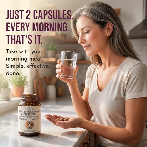 Grass Fed Beef Organ Supplement for Women – 120 Capsules for Hormone Balance & Vitality