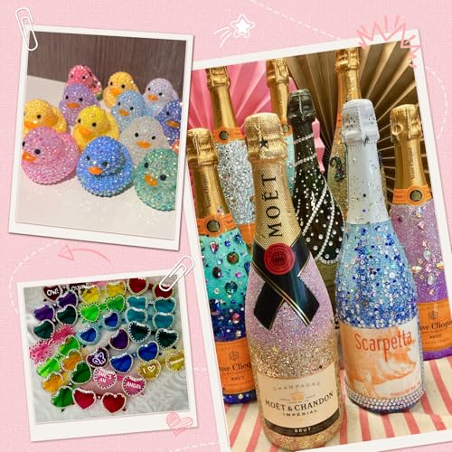 Zefy 40 Colors Resin Rhinestones Bedazzling Kit with Glue