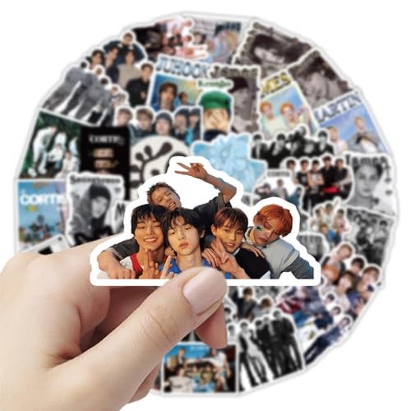 50pcs Korean Idol Waterproof Vinyl Stickers for Water Bottles & Laptops