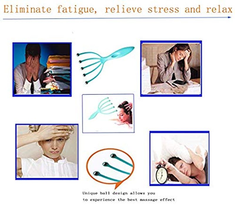 Ryoma Scalp Massager - Portable Hand Held Head & Neck Massager (2-Pack)