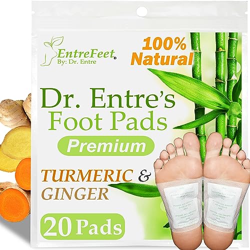 Turmeric & Ginger Foot Pads - 20 Pack for Stress Relief & Better Sleep