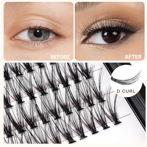 20D Individual Cluster Eyelash Extensions - DIY Mixed Bundle
