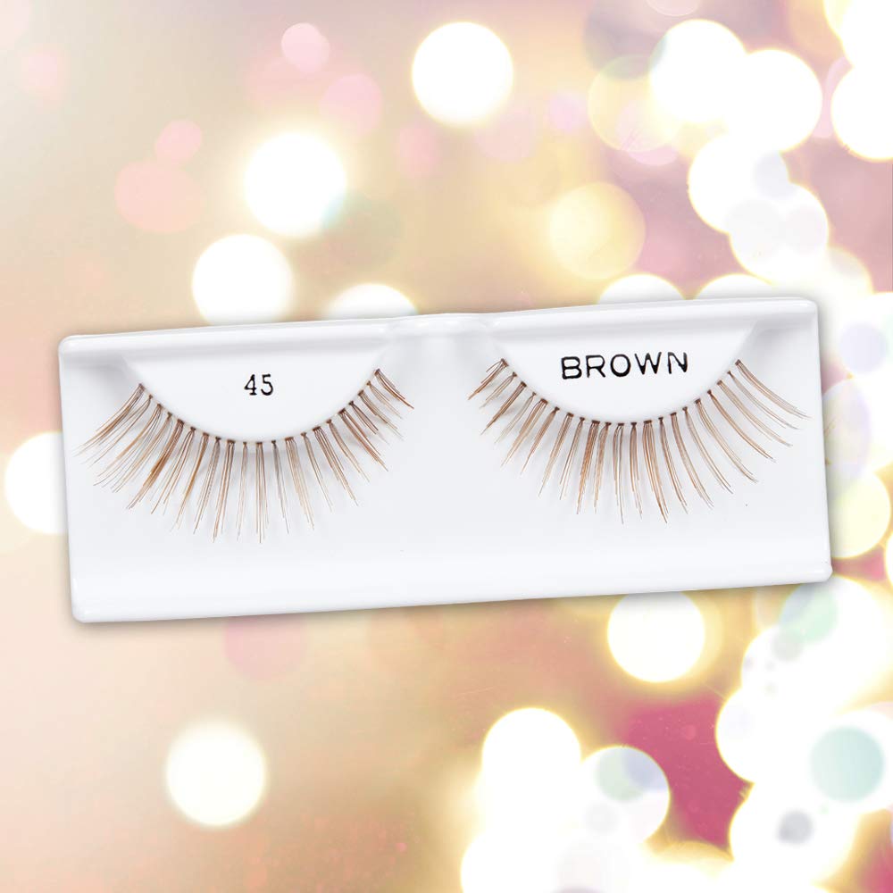 Andrea False Lashes Style 45 - Brown 4 pairs