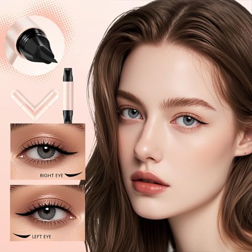 2 Pack Wing Eyeliner Stamp Set - Waterproof Cat Eye
