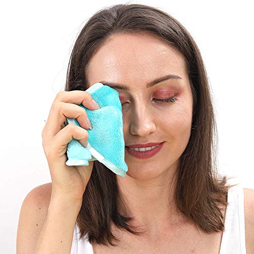 Y2 Petals Make-up Remover Cloths, Just add Water, Reusable Make Up Remover Towels, Ultra Soft Microfiber Makeup Eraser Cloths 7 Day Set, 6x6 inch Multi-Color Pack of 7