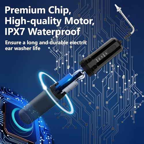 Ear Wax Removal, 2 in 1 Electric Ear Cleaning Kit with 4 Pressure Modes, Portable Water Powered Ear Cleaner with Basin and Nasal Nozzles, Ear Irrigation Flushing System for Adults and Kids