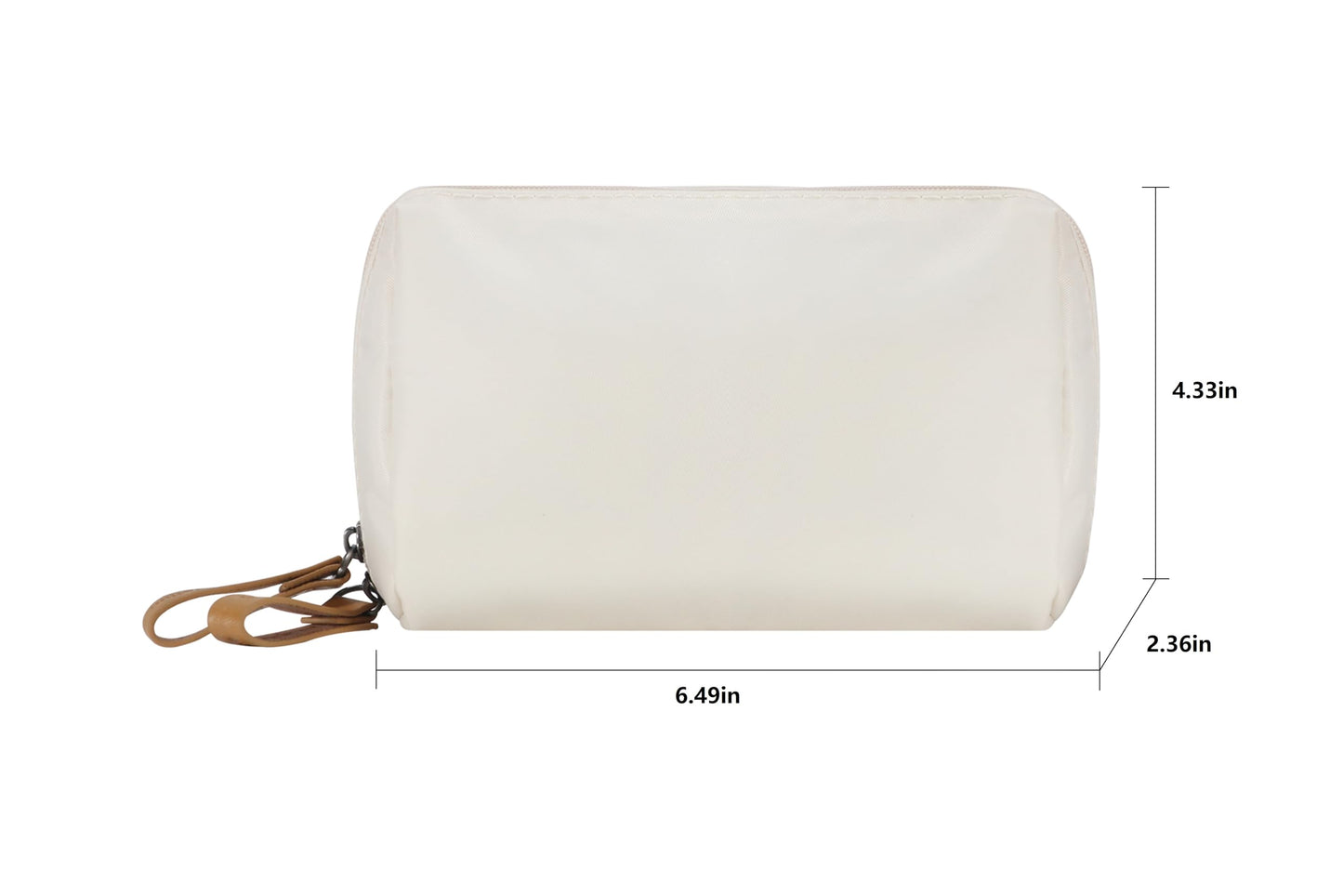 Kososuru Small Makeup Bag for Purse Portable Waterproof Cosmetic Bag Travel Makeup Pouch for Women (Beige)