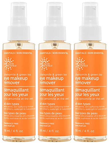 Chamomile Green Tea Eye Makeup Remover - Vegan, Gentle, 3 Pack
