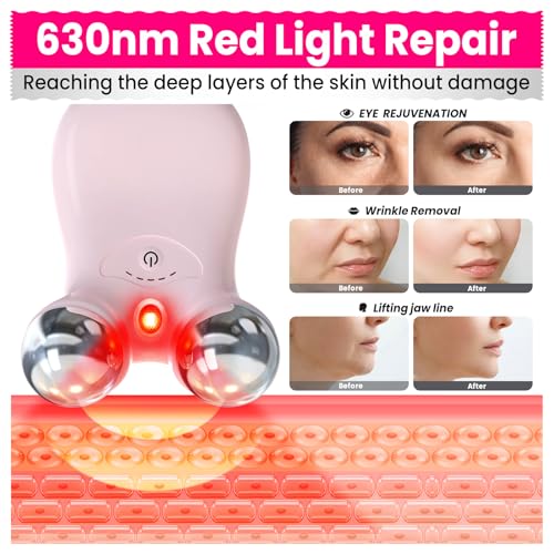 Hunvva Microcurrent Facial Device with Red Light Therapy EP-300