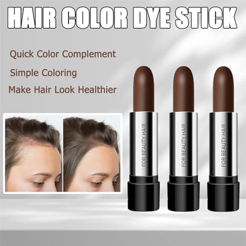 Hair Color Touch-Up Stick, Gray Hair Coverage Pen, 4-Pack