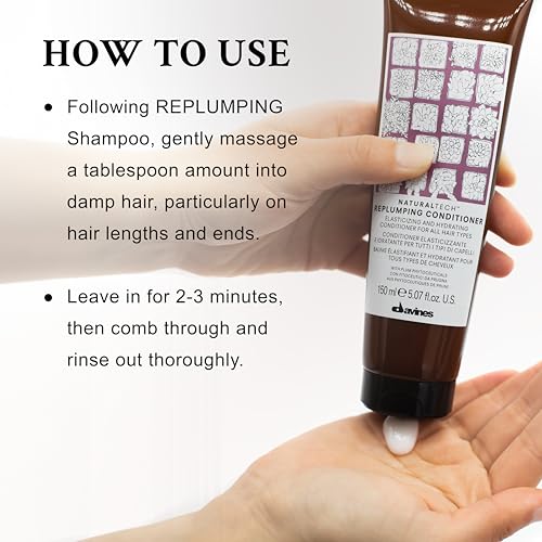 Davines Replumping Conditioner for Fine Hair - Elasticizing & Moisturizing