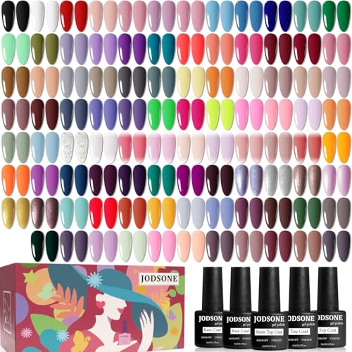 JODSONE Gel Nail Polish Kit 95 Colors with Base & Top Coats for Manicure