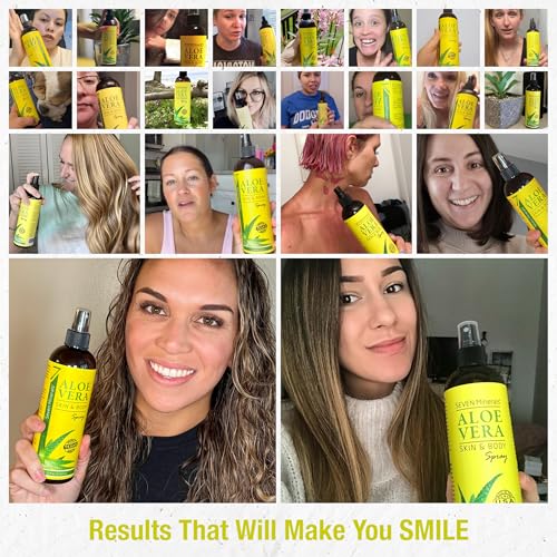 Organic Aloe Vera Spray for Face, Body & Hair - 12 fl oz