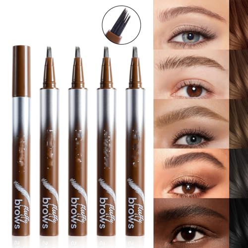Liquid Eyebrow Pen with Fork Tips - Waterproof & Long-Lasting