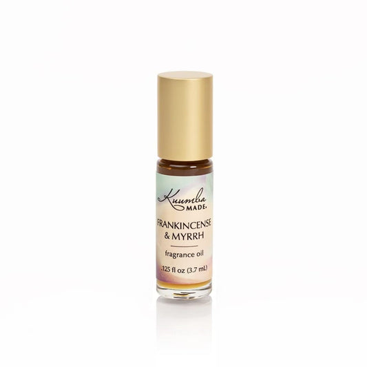 Kuumba Made Frankincense & Myrrh Fragrance Oil Roll-On 0.125 fl oz (3.7ml) | Rollerball Perfume | Alcohol Free