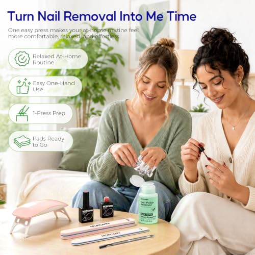 Morovan Acetone Gel Nail Polish Remover with Pump Dispenser - 6.34 oz