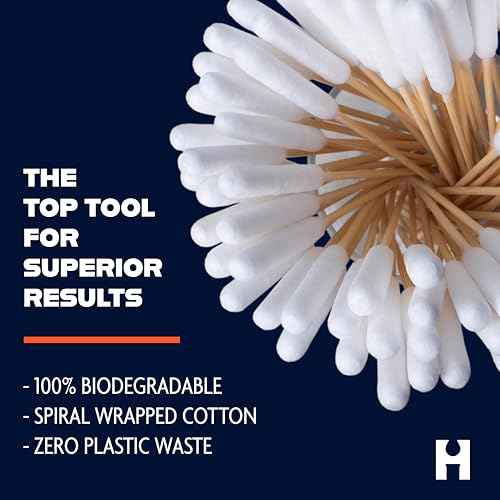 TerpTitans ? Pro Tactical ? Bamboo 6-inch Cotton Swabs, 2-Pack ? XL Barrel Tip For Max Absorption and Fine Point Tips For Tight Spaces