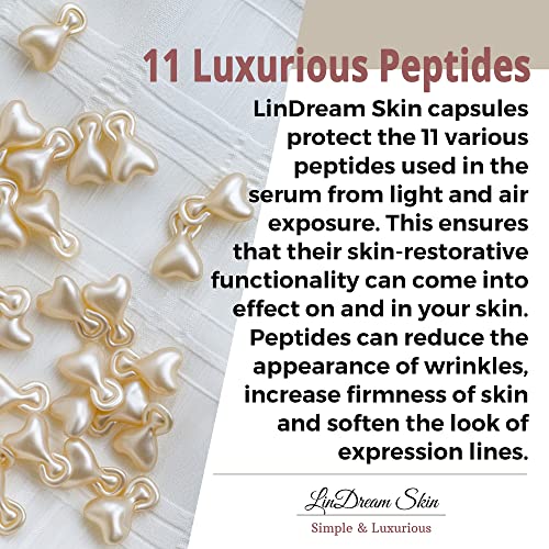 Serum Capsules for Face Skin Care - Boost Elasticity and Revive Collagen - Correction of Wrinkles and Tone Repair - Anti Aging, Hydrating, Lifting - 30 Capsules