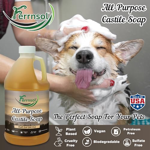 AP Castile Liquid Soap (1/2-gallon) ? Unscented, Fragrance-Free, Refill ? Natural Multi-Purpose Soap for Home, Hands, and More ? Gentle, Non-Toxic Formula ? 64oz, Made in USA