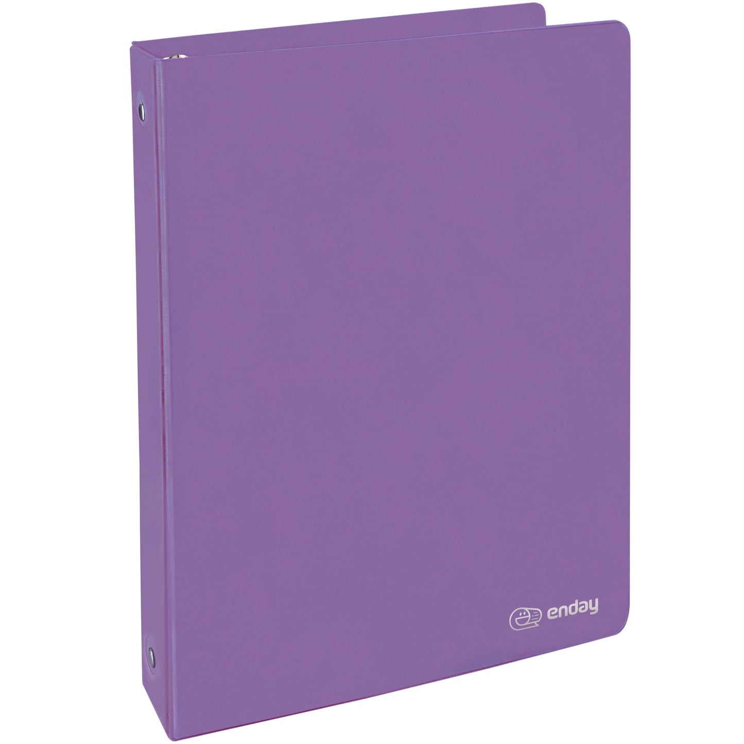 1 Inch 3 Ring Binder 1” Binder Purple Clear View Cover with 2 Inside Pockets, Colored School Supplies Office and Home Binders – by Enday