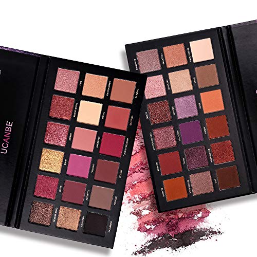 2 Twilight Dusk Eyeshadow Palette Makeup Set (01+02), Natural Matte Shimmer Glitter Highly Pigmented Long Lasting Eye Shadow Powder Pallets