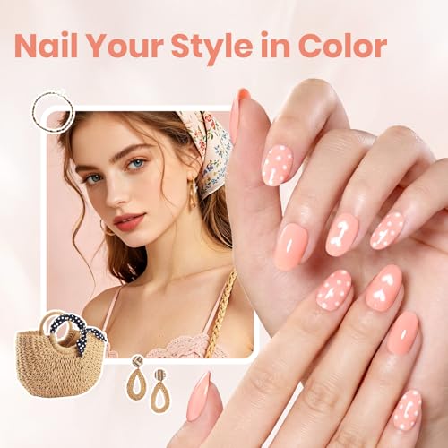 Beetles Coral Nail Polish - Coral Flush Quick Dry Peach Nail Lacquer, 10ml