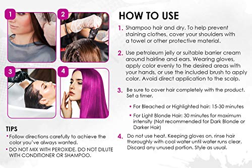 Punky Colour Flamingo Pink Semi-Permanent Hair Color Kit - Vegan
