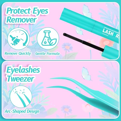 Manga Lash Clusters Kit 8-16mm C Curl with Bond, Seal & Remover