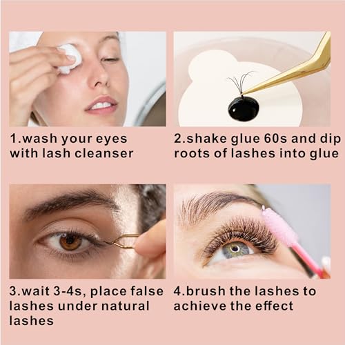 Waterproof Lash Cluster Glue - Long Lasting & Strong Hold 5ml