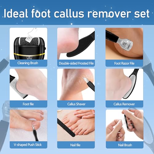 Electric Callus Remover Kit for Feet - 2 Speed Waterproof File