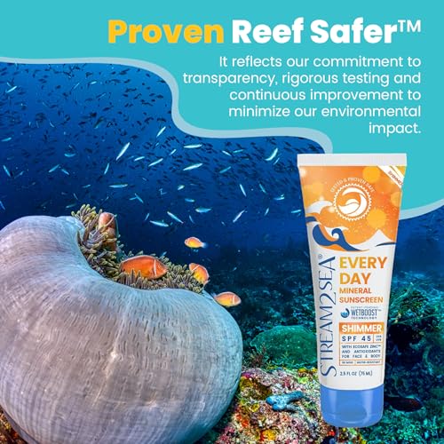 Stream2Sea Shimmer Reef-Safe SPF 45 Mineral Sunscreen (Variation: Shimmer)