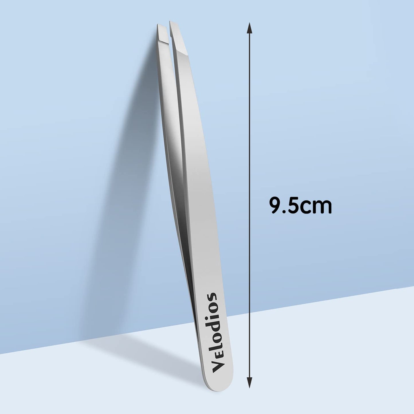 Velodios Professional Slant Tweezers for Women,Stainless Steel Eyebrow Tweezers for Eyebrows, Facial Hair,Chin Hair and Ingrown Hair Removal