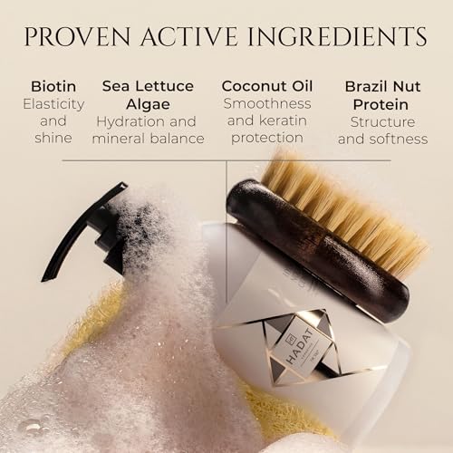 HADAT Hydro Nutrient Nourishing Conditioner ? Professional Salon Formula with Biotin, Sea Minerals & Coconut Oil ? Deep Moisture, Shine & Restoration for Dry, Damaged or Frizzy Hair (8.45 Fl Oz)