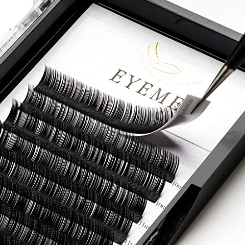 Eyelash Extensions 0.20mm D Cur 13mm Faux Mink Eyelash Extension Supplies Individual Eyelashes Light Professional Salon Use Black False Lashes Mink Lashes Extensions by EYEMEI