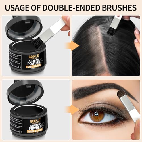 Hair Root Touch Up Powder 2 Pack - Natural Hairline & Bald Spot Cover