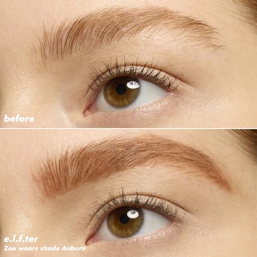 e.l.f. Micro-Fine Brow Pencil Auburn - Waterproof, Dual-Ended Makeup Tool